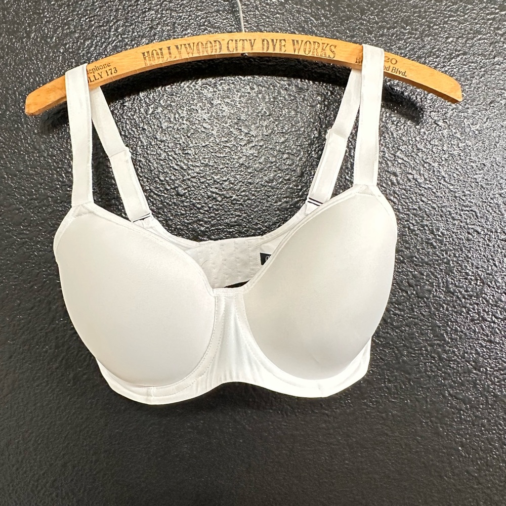 Paramour Light Gray Padded Underwire Bra with Adjustable Straps
